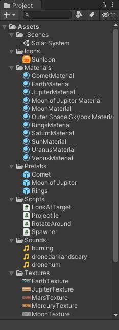 Solar System - Introductory Project screenshot 3