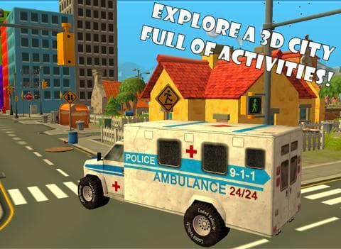 Ambulance Race & Rescue Adventure Sim 3D screenshot 2