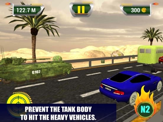 Tank Road Racing Combat & Traffic Rider Stunts screenshot 5