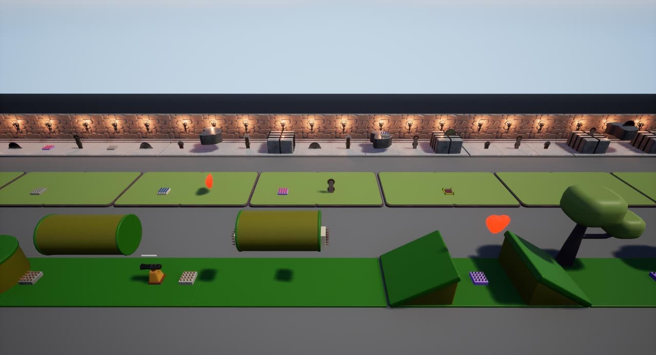 UE5 Side Scroller Game with 3D Asset