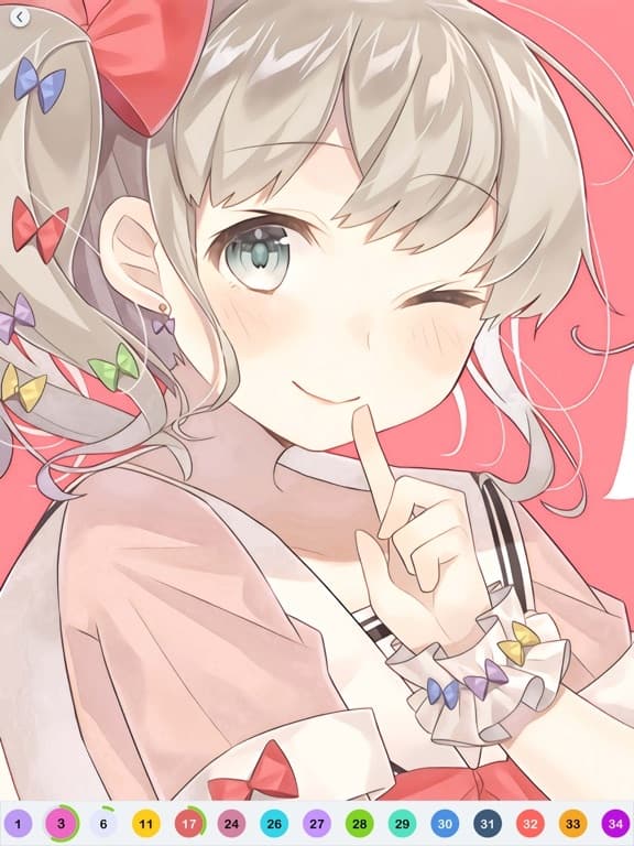Anime Paint - Color By Number screenshot 2