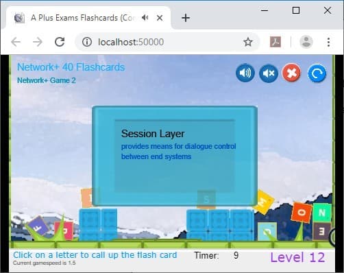 CramFLASH Network+ 40 Random FlashCards