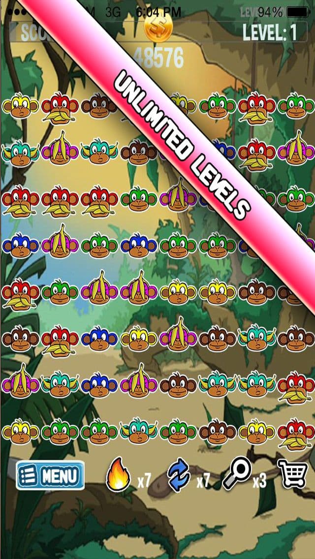 Crazy Monkey Jungle Match screenshot 4
