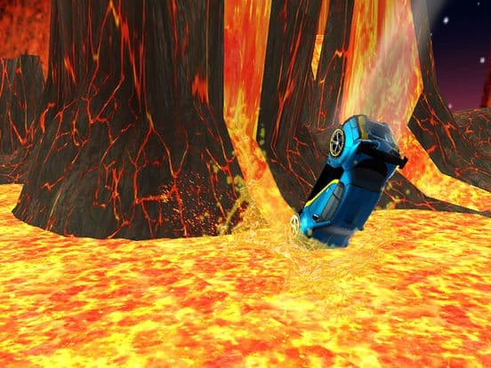 Lava Car Stunt Challenge Racer