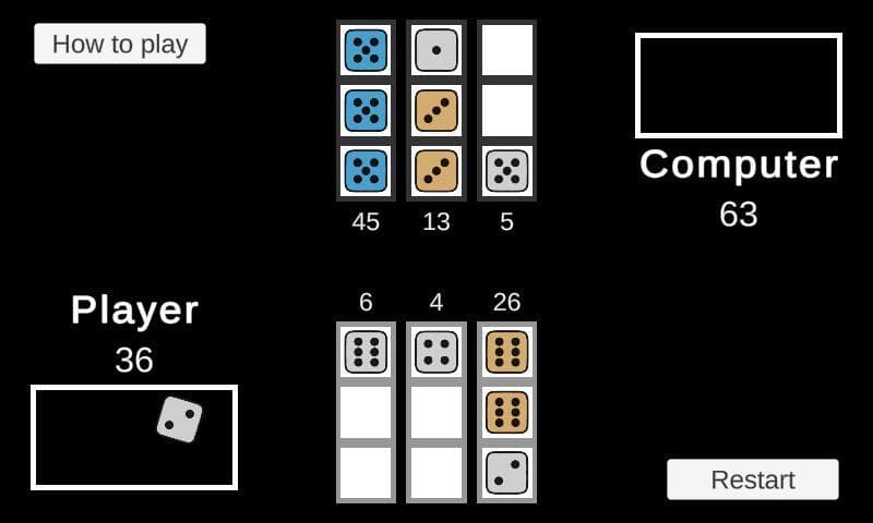 Dice Game (itch) (Romain Fillaudeau) screenshot 2
