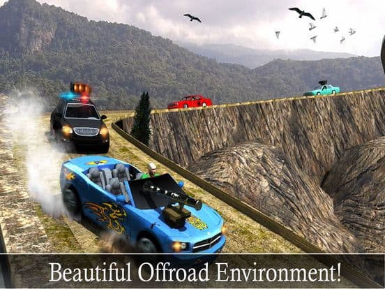 Off-Road Police Car Driver Chase: Real Driving & Action Shooting Game screenshot 5
