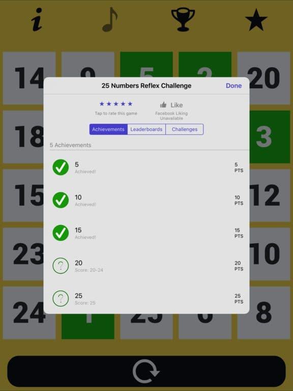 25 Numbers Speed & Reflex Challenge