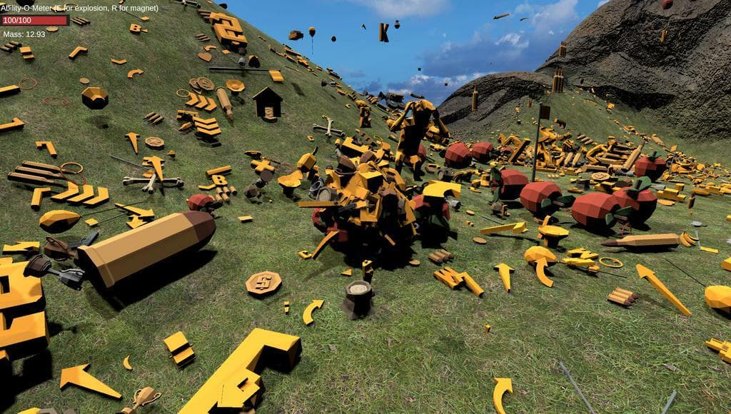 Katamari Physics Demo screenshot 3
