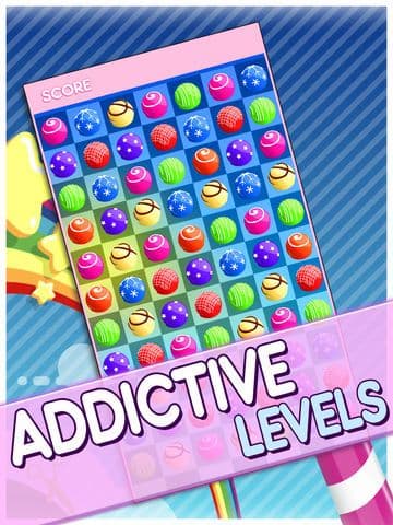 Candy Jewels Mania Puzzle Game - Fun Sugar Rush Match3 For Kids HD FREE screenshot 3