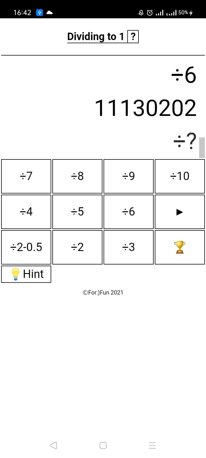 Dividing to 1 screenshot 5
