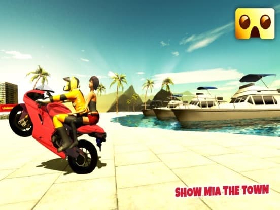 VR Motorbike Simulator: VR Game for Google Cardboard screenshot 2