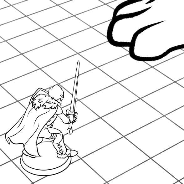 Cat on the Table Coloring Page