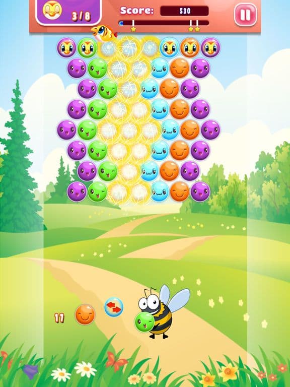 Bumble Bee Bubble - FREE - summer balloon pop adventure screenshot 3