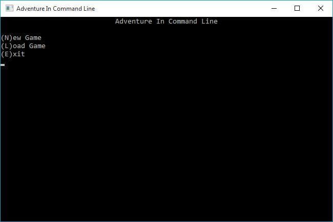 Adventure In Command Line