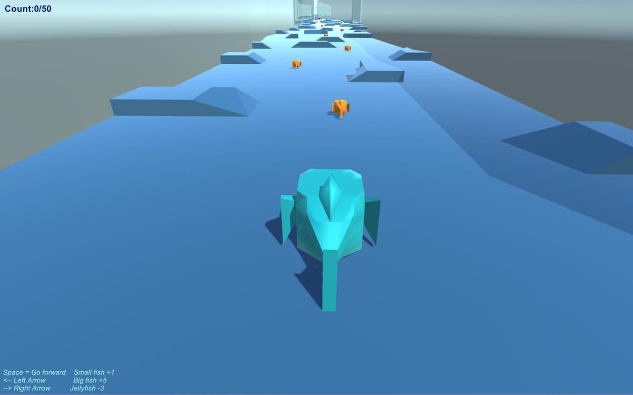 Fish Mini Game: I want to be a shark! (web build)