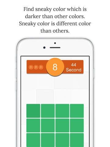 Melting Eye - Sneaky Square Colors, Sneaky Color Game, Different Color screenshot 2