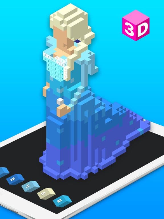 Voxly: Color by Number - 3D screenshot 2