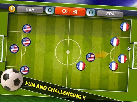 Finger Soccer 2016 - Slide soccer simulation game for real challengers and soccer stars screenshot 4