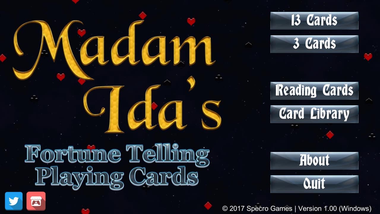 Madam Idas Fortune Telling Playing Cards (itch) screenshot 2