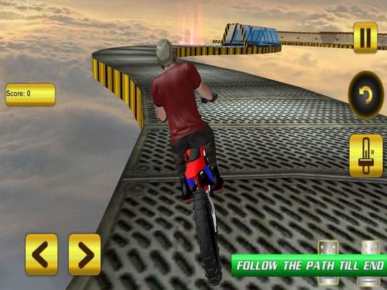 Stunt Bike Rider On Impossible