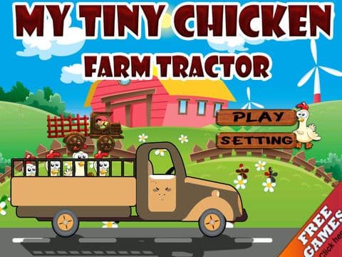 Chicken Farm - My Tiny Tractor Racing Game For Kids screenshot 2