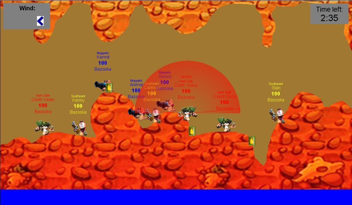 Call of Worms - World at War screenshot 2
