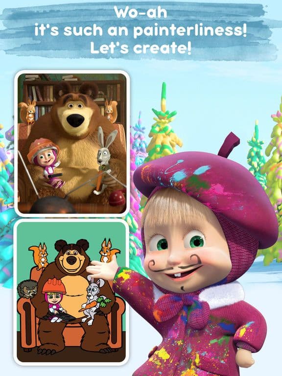 Masha and the Bear: Art Games screenshot 3