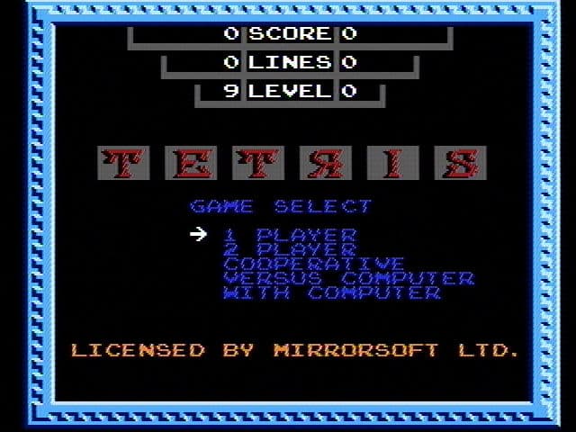 Tetris (Tengen) screenshot 3