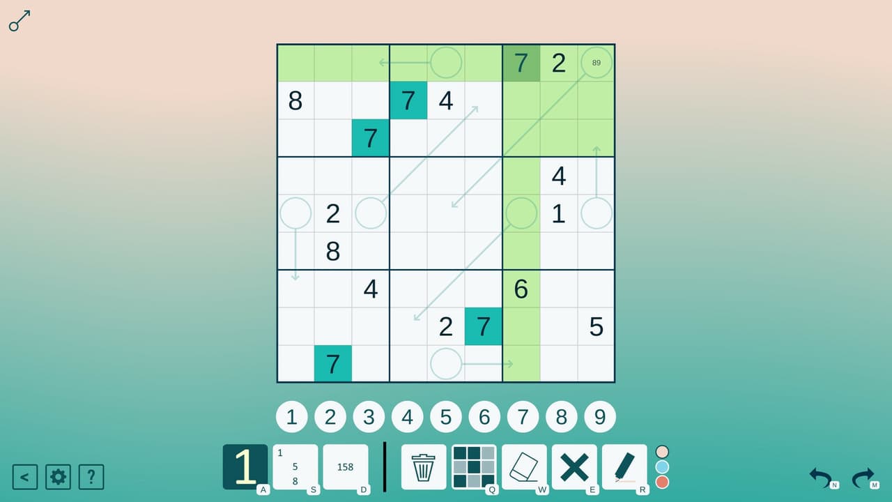 Arrow Sudoku screenshot 3