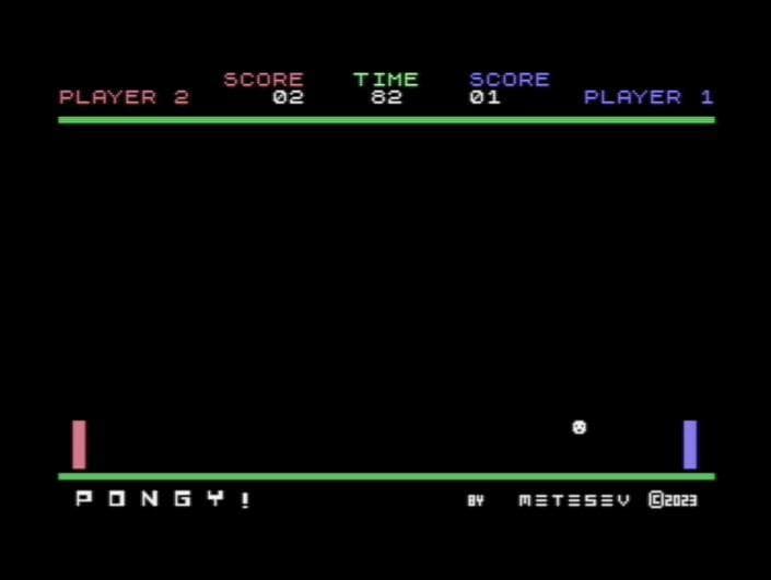 Pongy! (Commodore 64, C64)