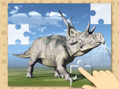 Dinosaurs Prehistoric Animals Jigsaw Puzzles: logic game for preschool kids screenshot 2