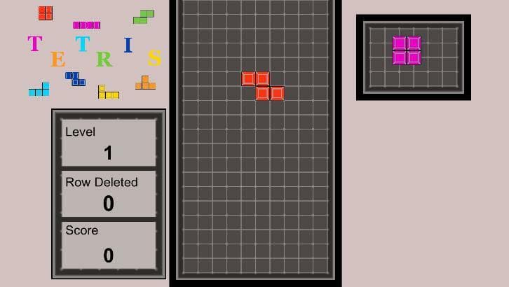 Tetris (itch) (Matteo Cordioli) screenshot 2