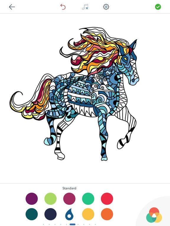Horse Coloring Book for Adults screenshot 3