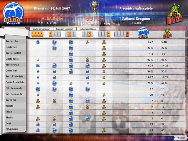 DSF Basketballmanager 2008 screenshot 2
