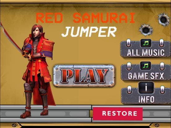 Red Samurai Jump - Jumper Ninja Veggie Adventure Games screenshot 2