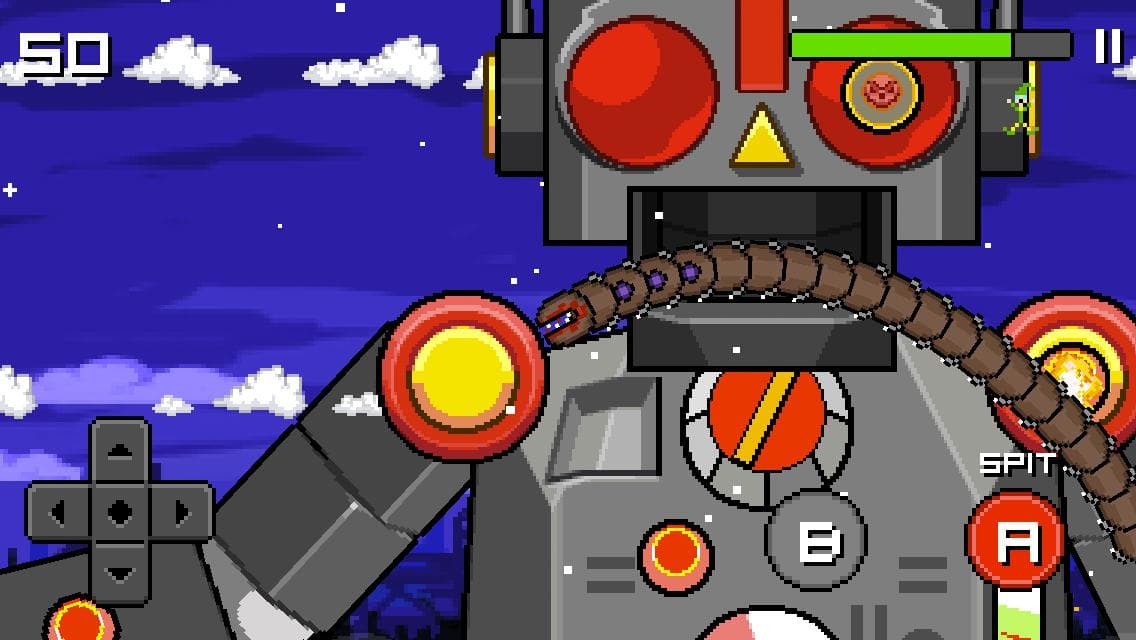 Super Mega Worm Vs Santa