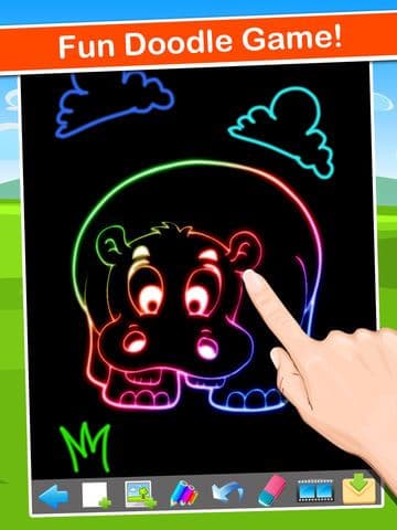 Doodle Draw Coloring Book Pad - fun color & paint on drawing Christmas game for kids (boys & girls) screenshot 2