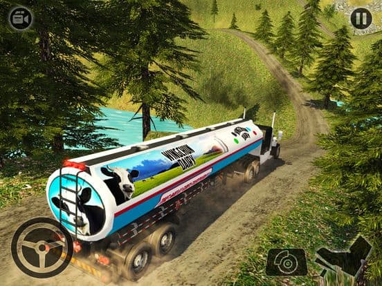 Offroad Milk Tanker Truck Transport Simulator 2017 screenshot 3