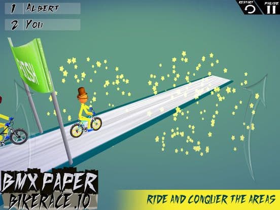 Paper BMX - Bike Race Stunts screenshot 4