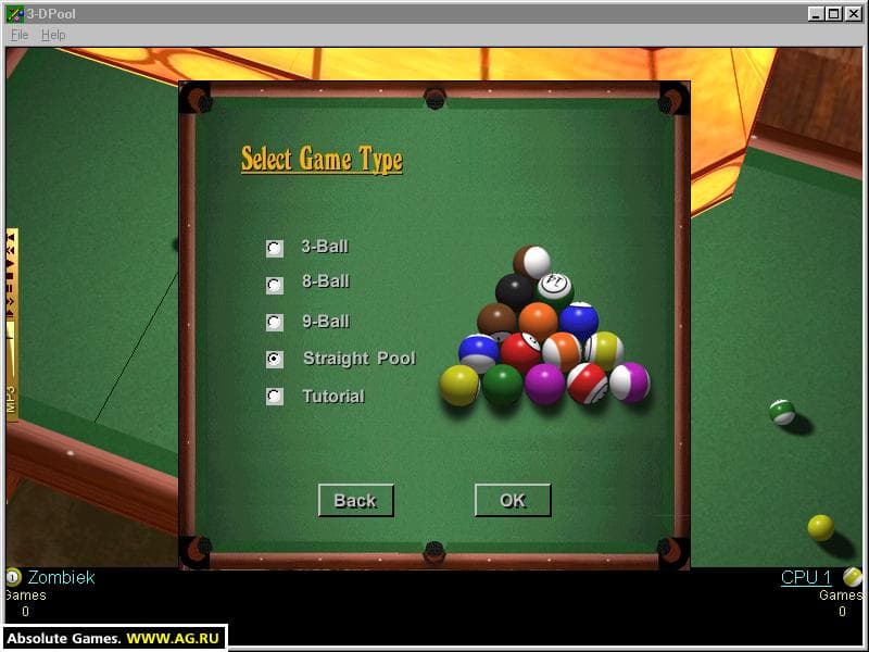 3-D Pool screenshot 2