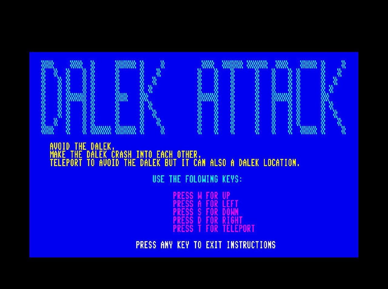 Dalek Attack (Mega65) screenshot 3