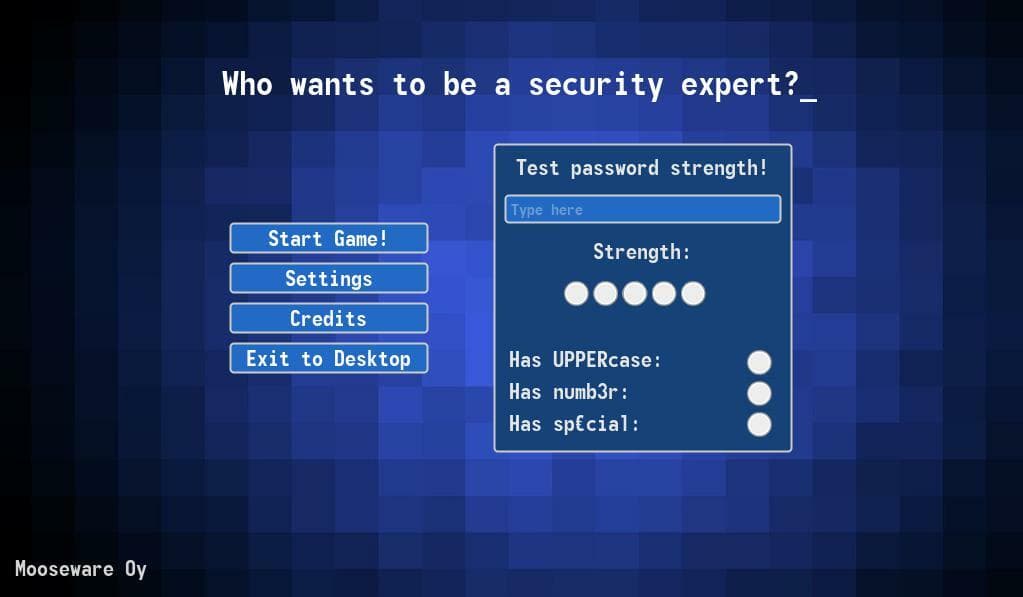 Who wants to be a security expert? screenshot 2