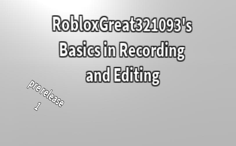 RealRobloxGreat BASICS