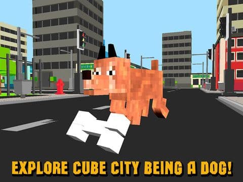 Cube World: Dog Simulator 3D screenshot 2