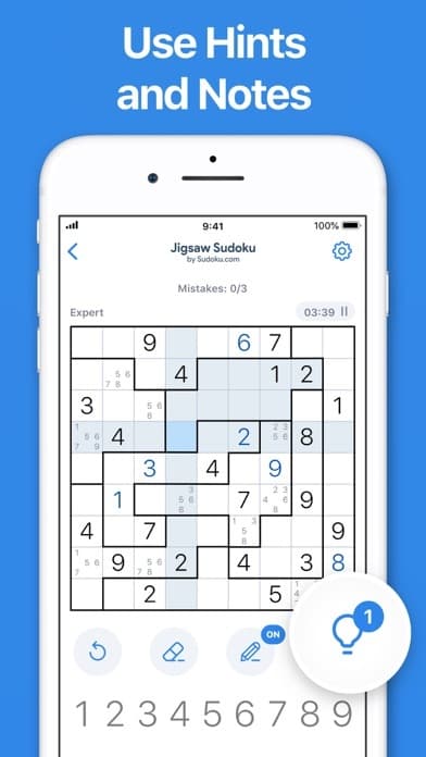 Jigsaw Sudoku by Sudoku.com screenshot 6