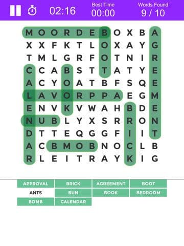 Word Search Colorful Puzzle screenshot 4