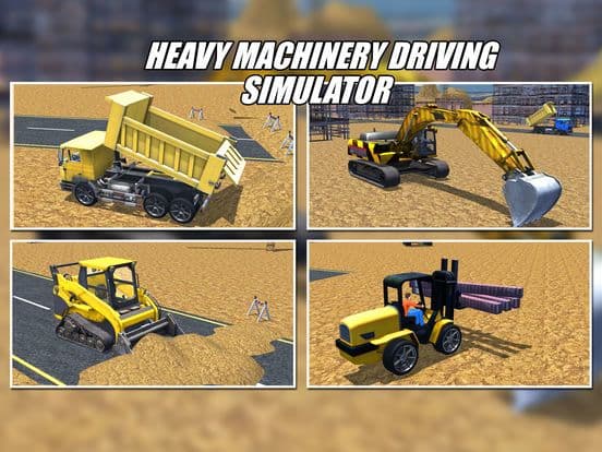 City Construction Excavator Crane & Truck Driving screenshot 4