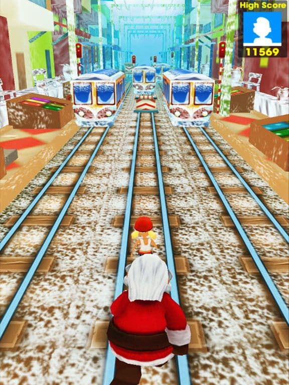 Subway Santa Running: Xmas Train Surfers