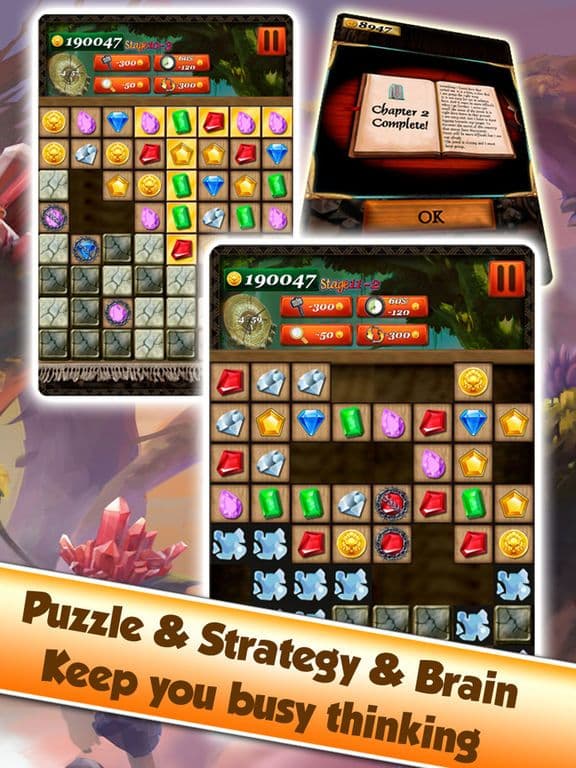 Jewel Games Quest - Match 3 # screenshot 4