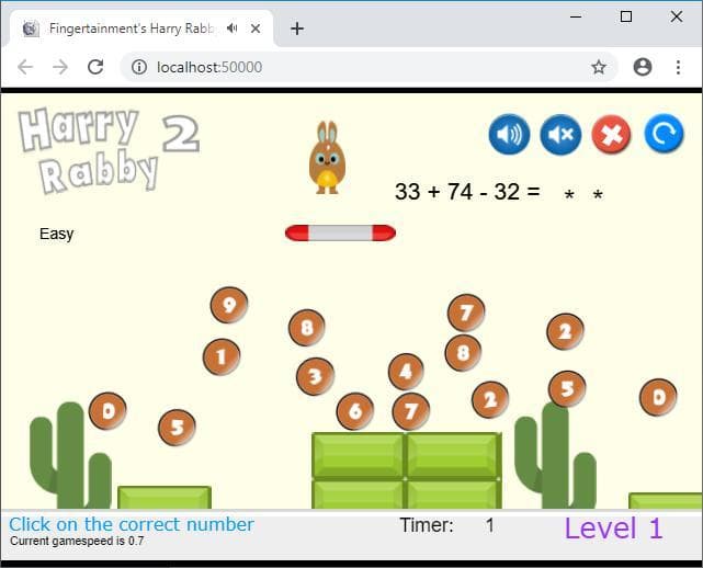 HarryRabby2 Addition and Subtraction questions with large numbers FREE screenshot 2